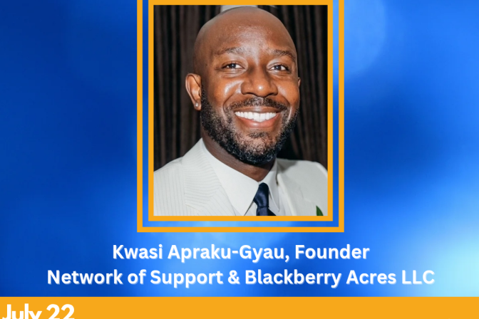Upcoming Speaker Event: Kwasi Apraku-Gyau to Share His Vision for Community Support